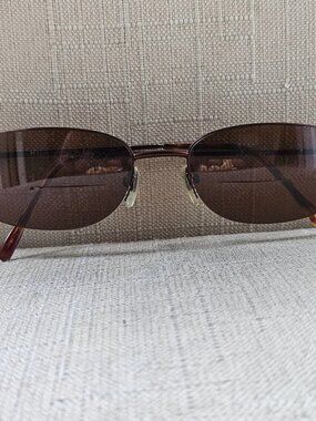 Ducks Unlimited Eyeglasses Frame DU120 Half Rim Eyewear Glasses Brown Read desc